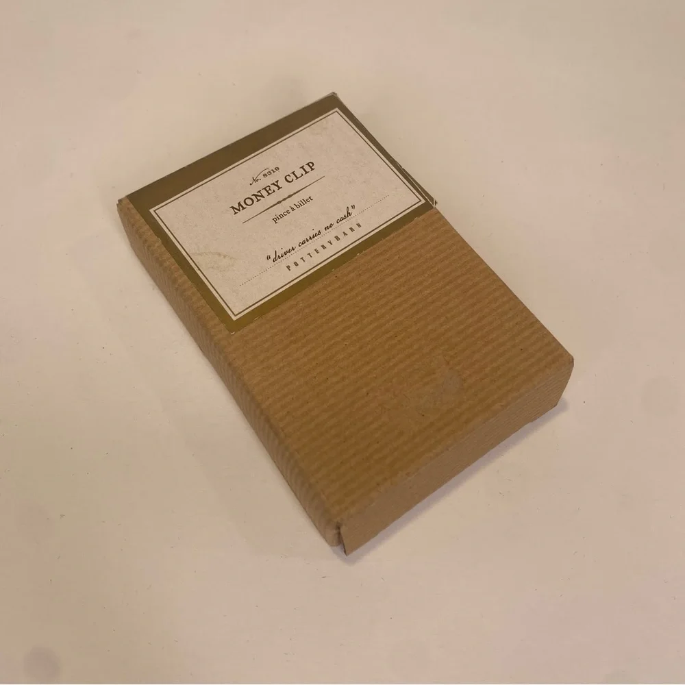 Pottery Barn Silver Money Clip #8319 